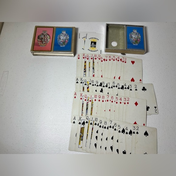 Fine Arts Gallery Of San Diego VTG Congress Playing Cards 2 Deck Complete Vases - Picture 7 of 11